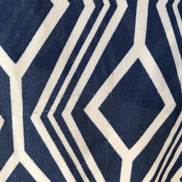 Zac & Rachel navy and white chiffon tunic top - Picture 7 of 8